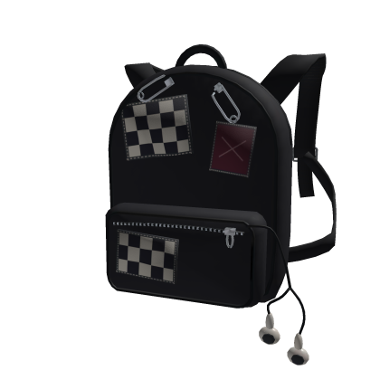 Black Patchwork Backpack - 1.0 Roblox item