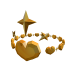 Gold Star Heart Crown