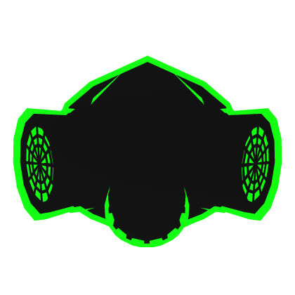 Cartoony Techwear Gas Mask Green Roblox item
