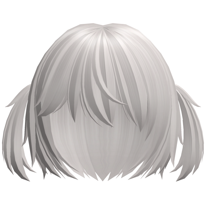♡ kawaii short ash blonde cat hair w pigtails