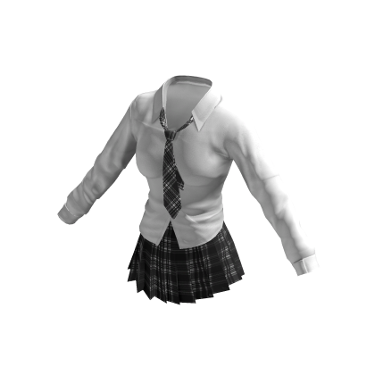 Office Siren Plaid Outfit w Tie