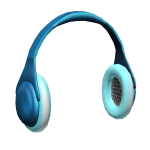 ✅Amazing Blue Diamond Metallic Headphones