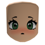 Sad Face Green Eyes