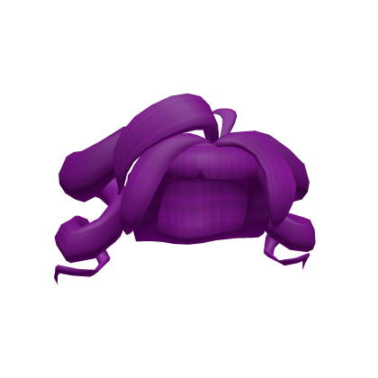 Purple Curled Twintails Roblox item