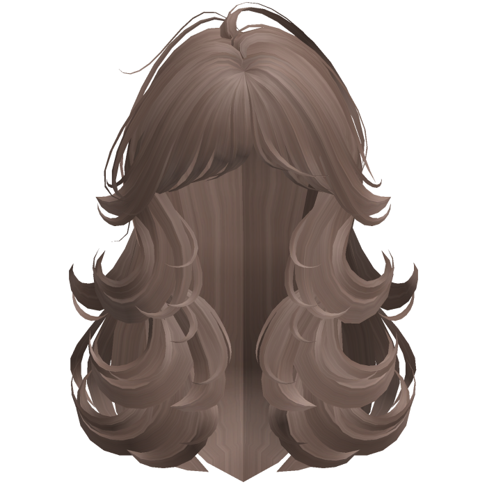 Swirly Wispy Layered Blowout in Milk Tea Brown