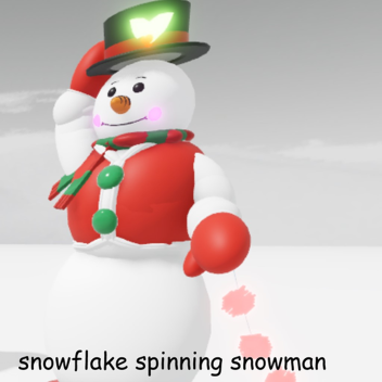 Snowflake Spinning snowman models