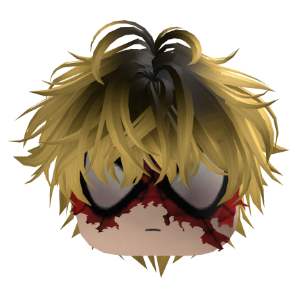 Y2K Blonde Hair with Spider-Man Mask Emo Roblox item