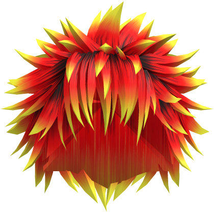 Fiery Spiky Vkei Anime Hair 22 Roblox item
