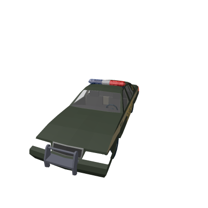 a police car...