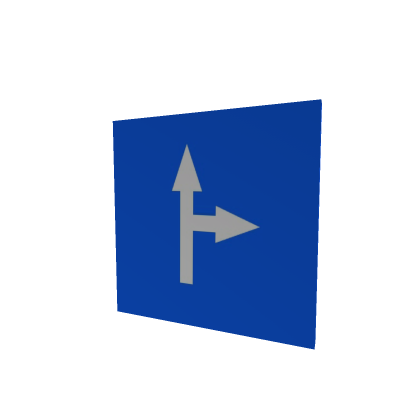 Blue Road Sign