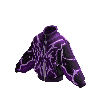 ORNA | Purple Neon Horn Hoodie UGC Y2K Streetwear