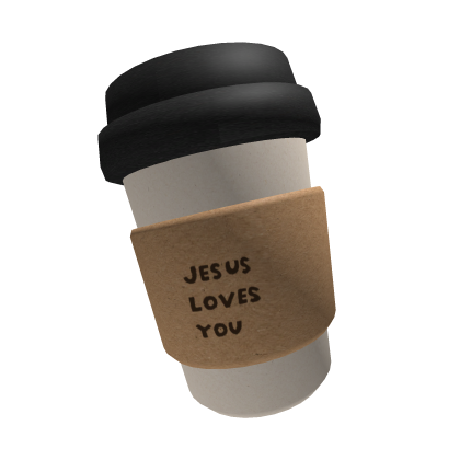Jesus loves you coffee cup
