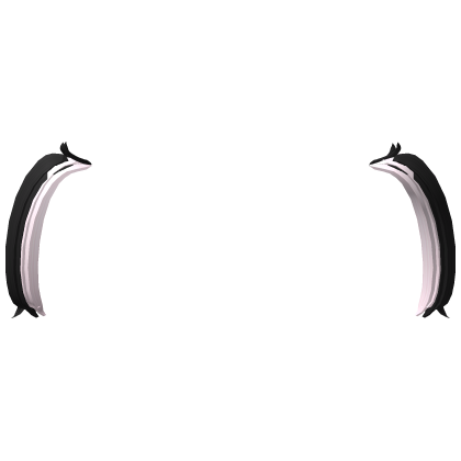 ♡ : pink/black babydoll hair extensions Roblox item
