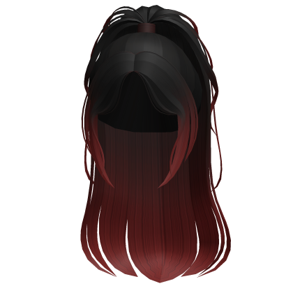 Black and Red Sweet Voluminous Ponytail Roblox item
