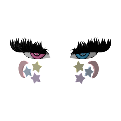 Ojos coquette ROSA/AZUL