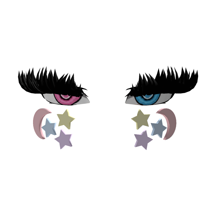 Ojos coquette ROSA/AZUL