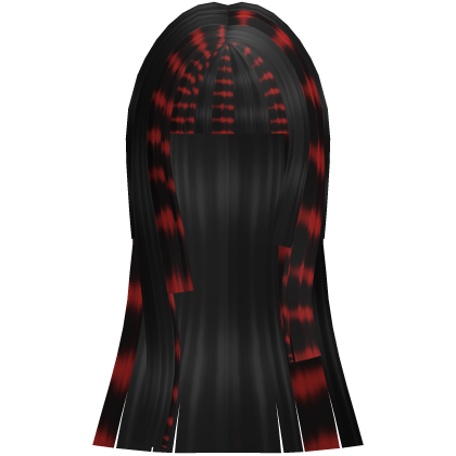 ♡ : red black scene hair