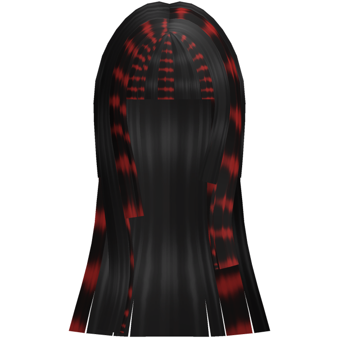♡ : red black scene hair