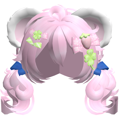 🍀 bijou hamster clover pigtails in pink