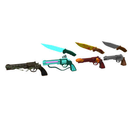 3 Knives + 4 Guns ( Stylized )