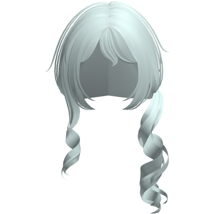teal spiral cutesy shoujo low side ponytail