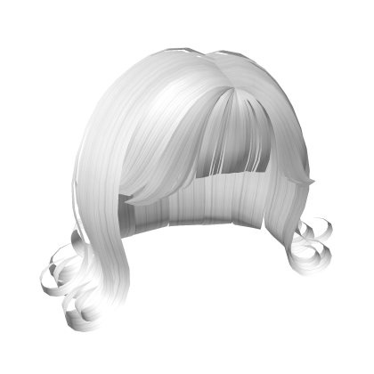 Cute Curly 80's Hair in White Roblox item