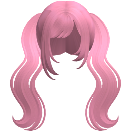 pink long wavy moe dolly pigtails