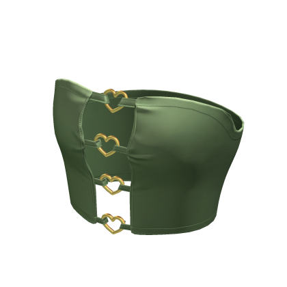 Cute Green Y2K Chic Heart Korean Top • DD30