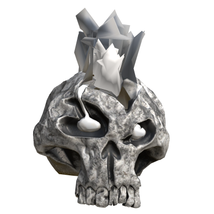 Fire White Skull - Head Roblox item