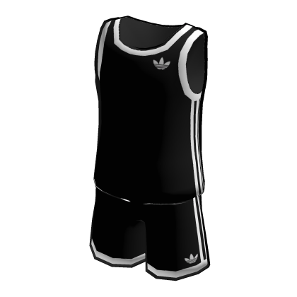 adidas Toon Black Vest and Shorts
