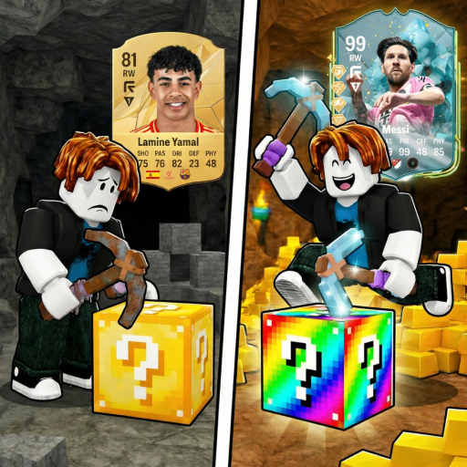 Break Lucky Blocks For Soccer Cards