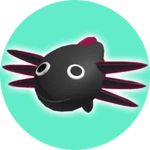 Melanoid Axolotl Roblox badge thumbnail