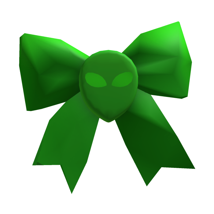 Hair Pin Alien Green Bow