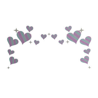Holo Glitch Hearts