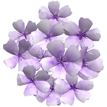 顔の花 purple sakura flower face cluster