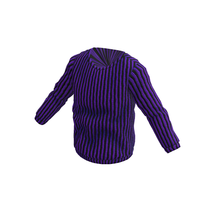 Classic Purple Striped Sweater