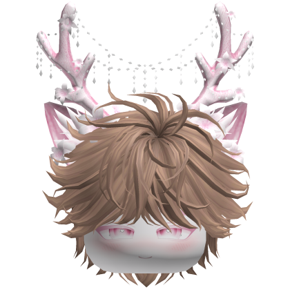 Christmas Messy Hair w/ Antlers