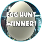 2022 Egg Hunt Winner Roblox badge thumbnail