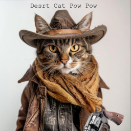 Desert cat Pow Pow