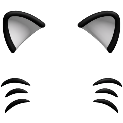 black & white cute cat filter Roblox item