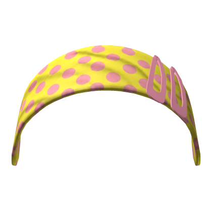 𝓡 | yellow pink gyaru polka dot headband