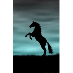Horse riding training group