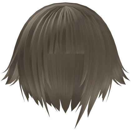 ´ཀ` blonde emo hime cut tuft hair