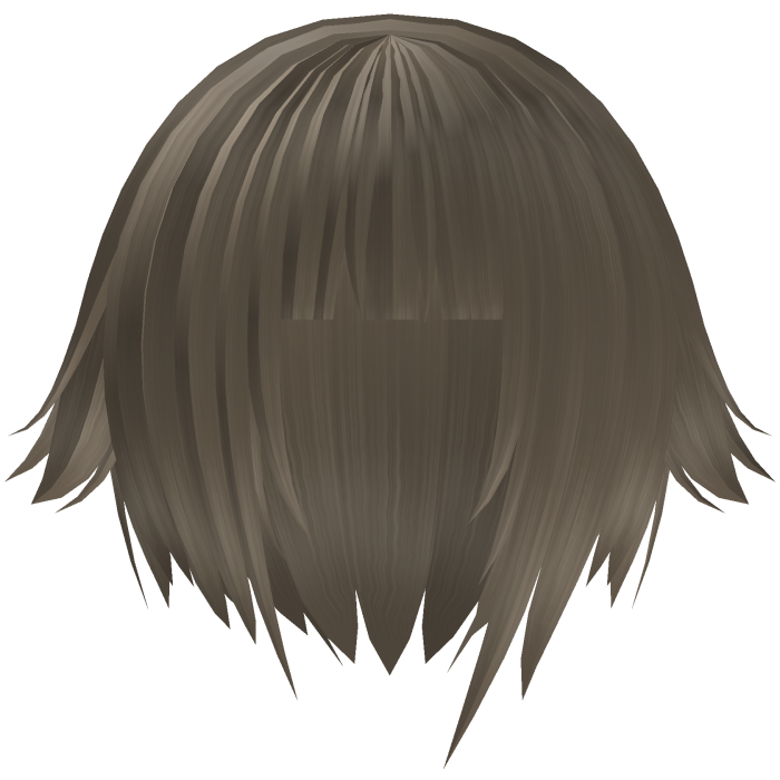 ´ཀ` blonde emo hime cut tuft hair