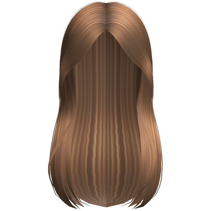 Caramel Straight Hair with Curtain Bangs