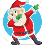 #Cartoon Santa Claus group