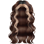 Curly Messy SuperStar Brown Blonde Hair