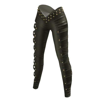 aprelle leather studded pants snake