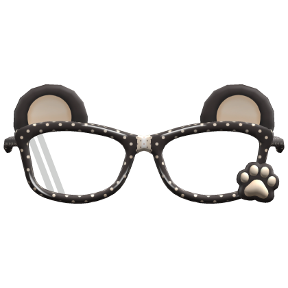 🐻🐾 cute dark brown kawaii nerdy bear glasses