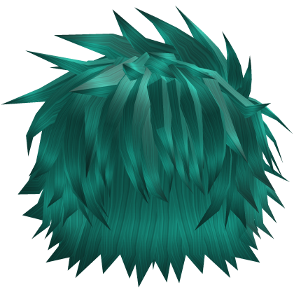 Teal Spiky Messy Scene Anime Emo Hair